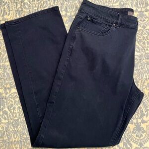 DL1961 Avery Modern Straight Jeans in Dark Blue